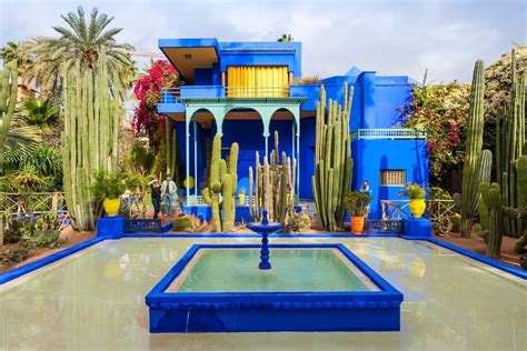 yves saint laurent jardin majorelle marrakech immagini marocco|jardin majorelle marrakech.